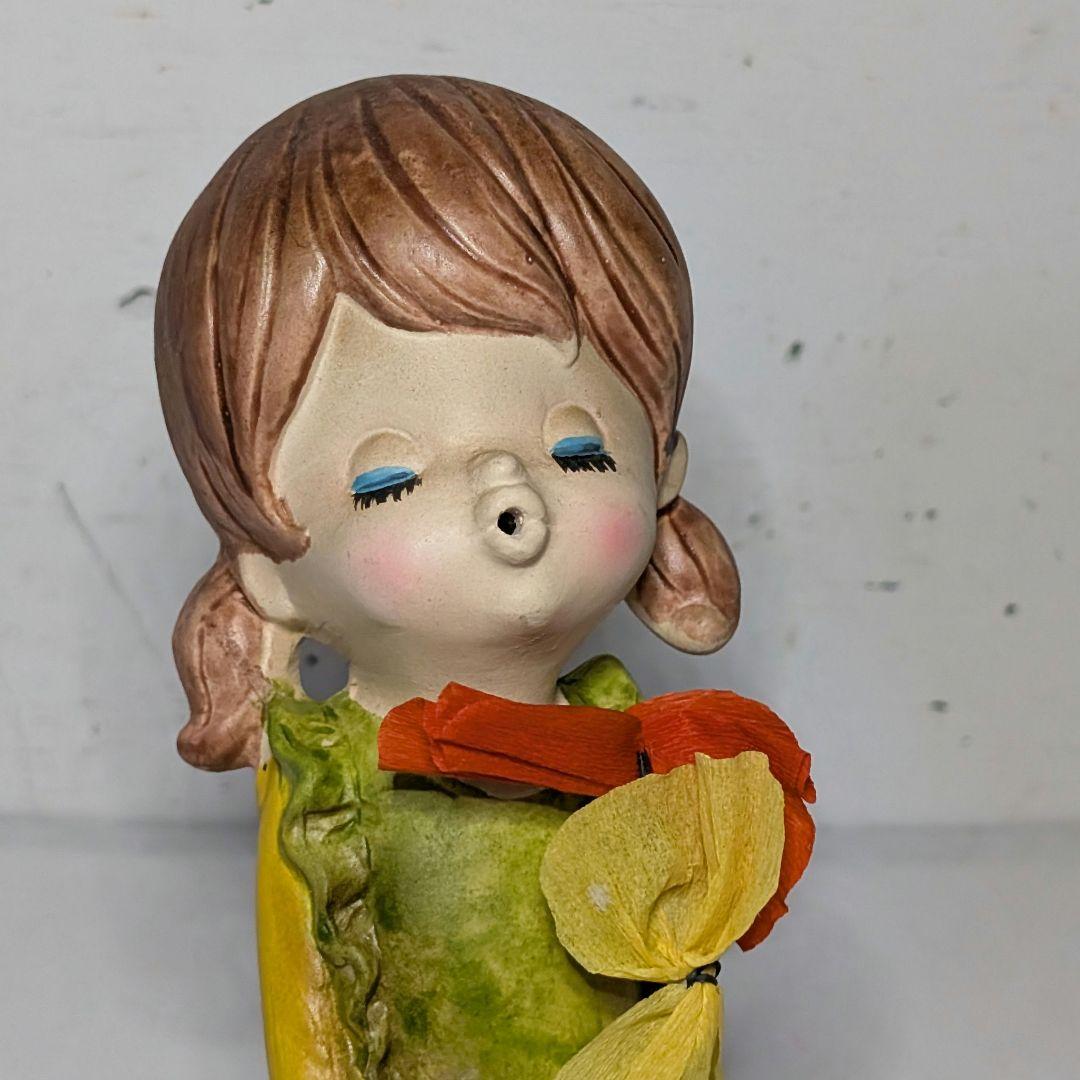 レトロ モンアミ風 陶器製のポーズ人形