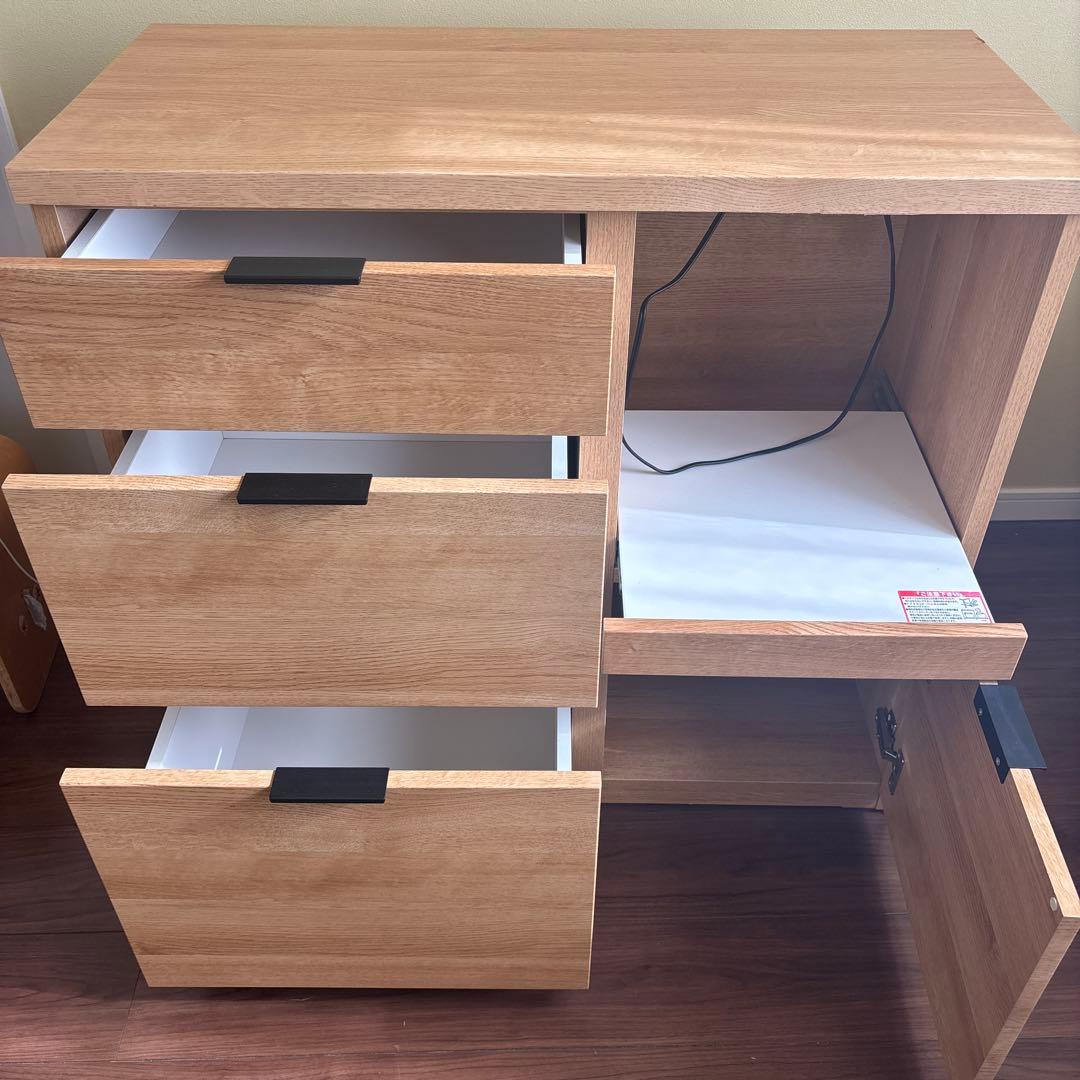 ニトリキッチンカウンター　エトナ90CT LBR