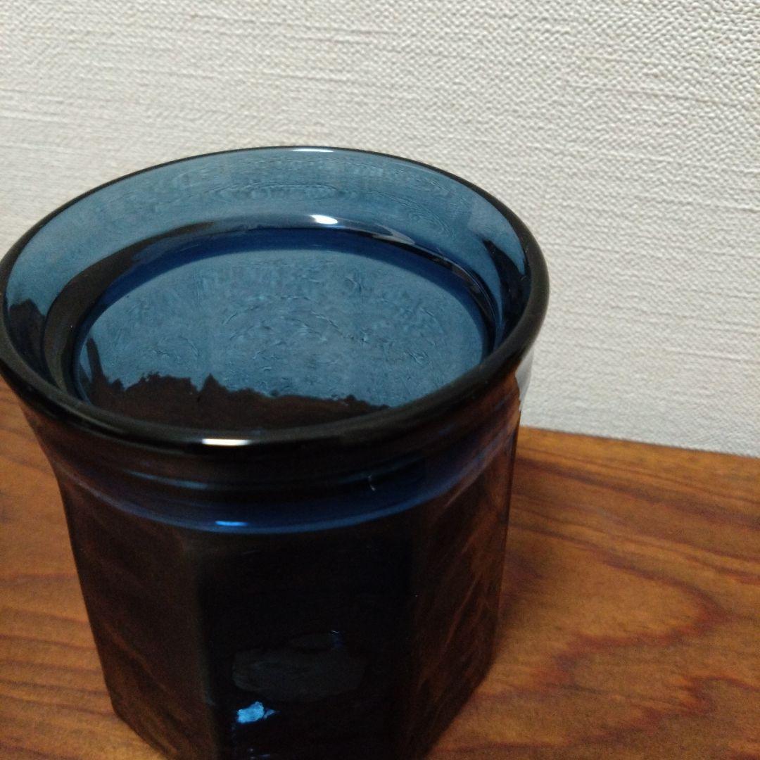 民芸　ガラス　キャニスター　ポッド