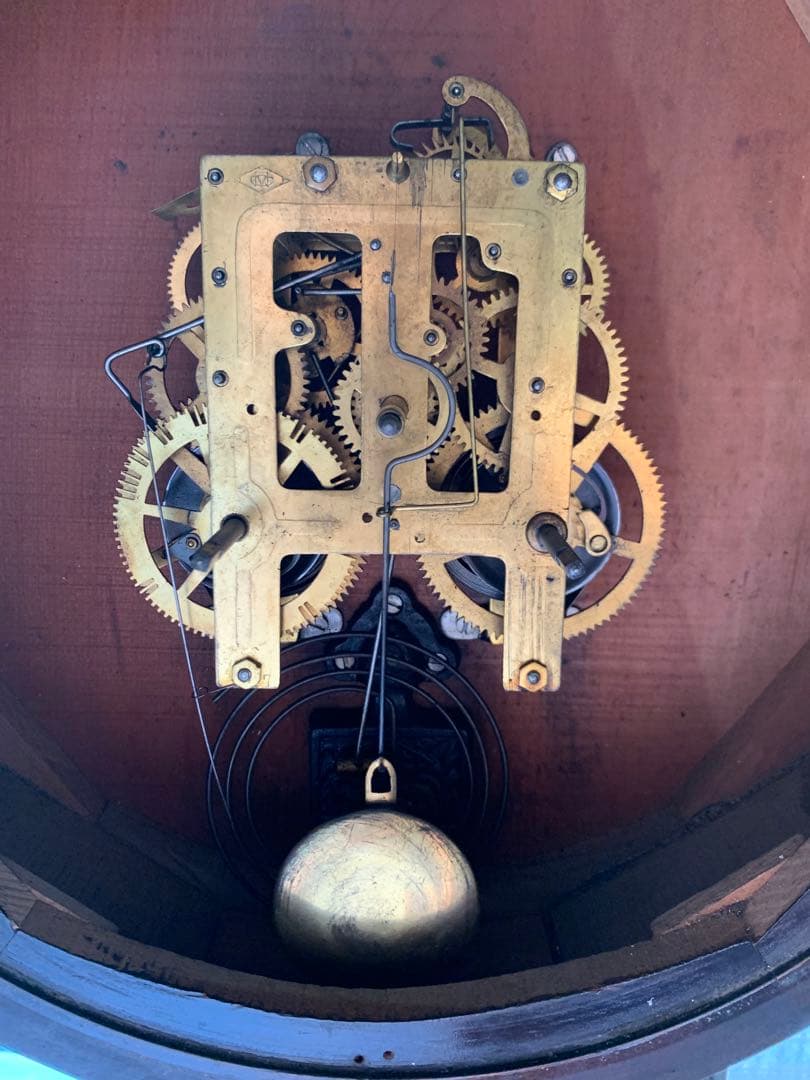 明治時計　meiji 振子　美品