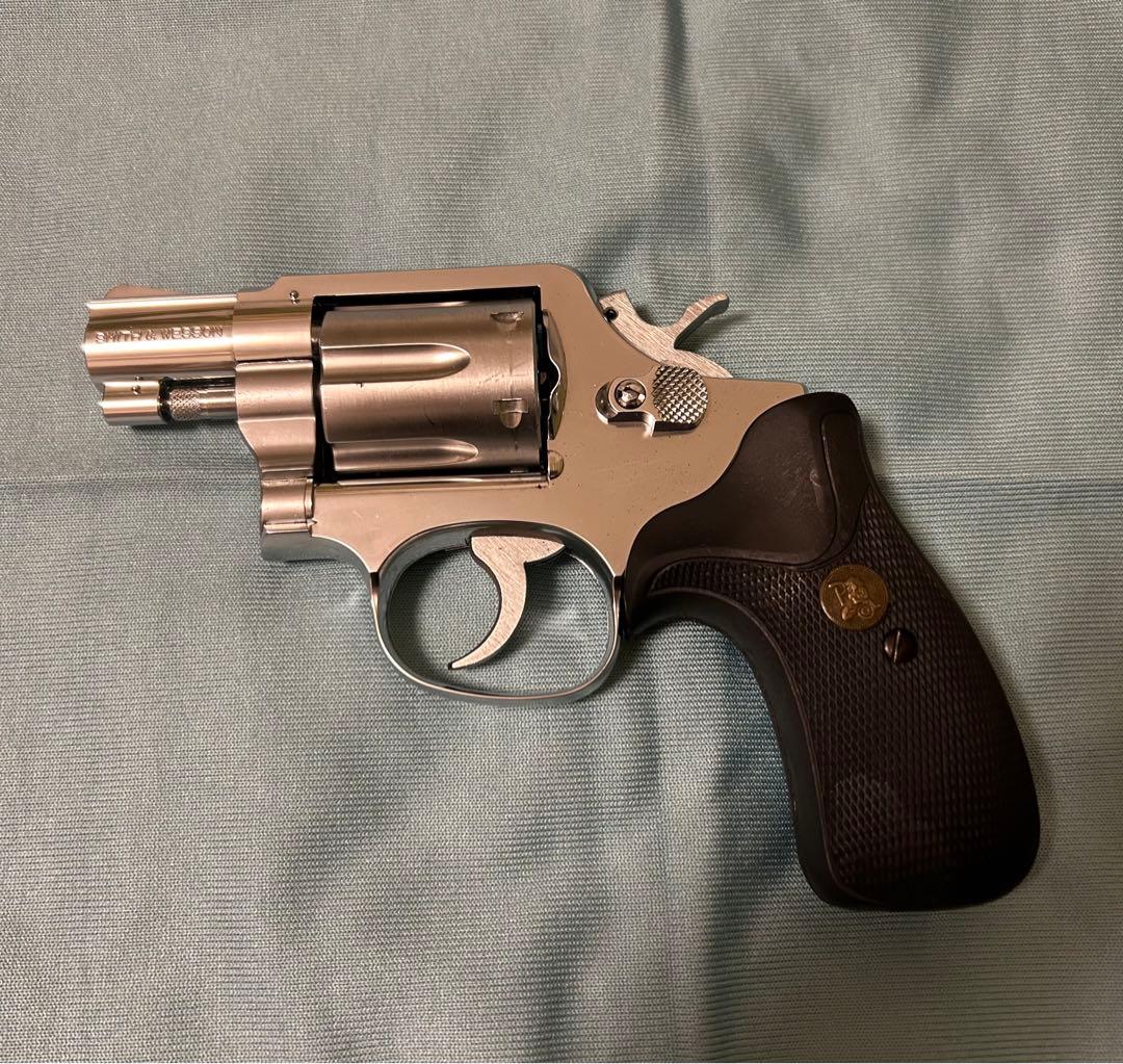 絶版【コクサイ】s&w M64モデルガン+交換用木グリ