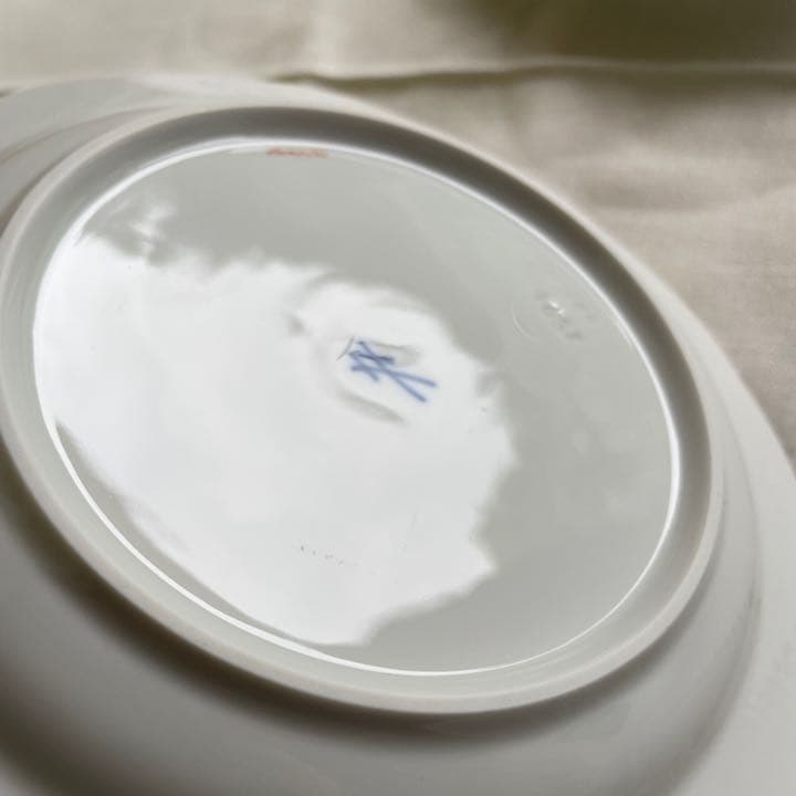 ★ マイセン　小花　エンボス　プレート　3点セット