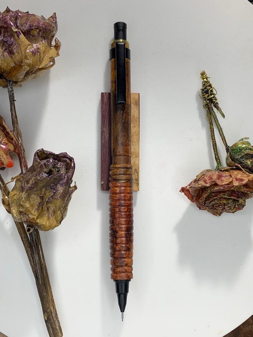 オレンズネロ紅白花梨虎杢&スポルテッド 0.3mmシャープペンシル