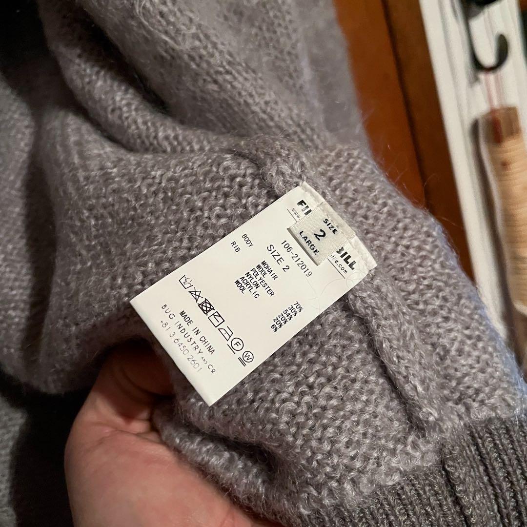 美品 FILL THE BILL モヘア カーディガン ニット定価¥46,200