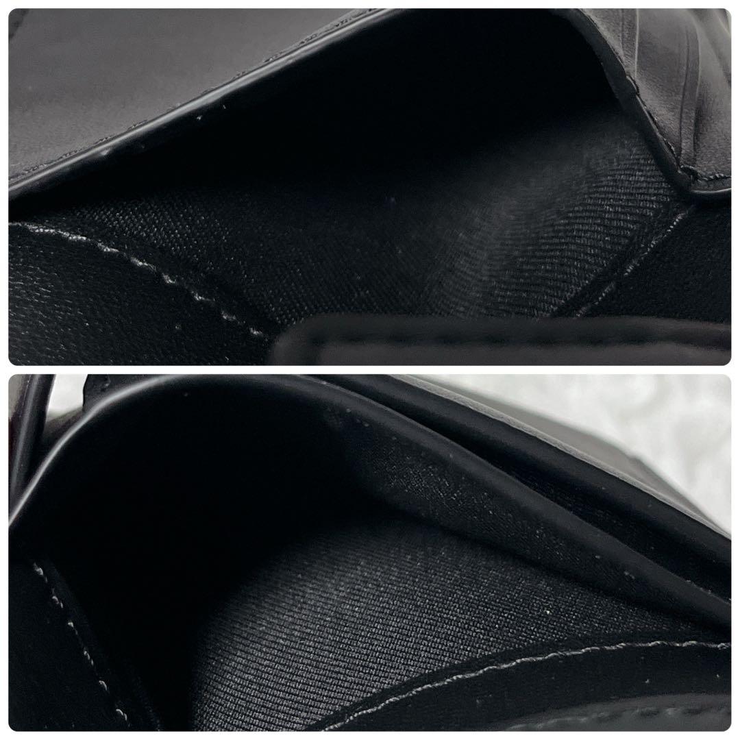 新品未使用✨COACH 二つ折り財布 ブラック モノグラム　コーチ　小銭入れ付き