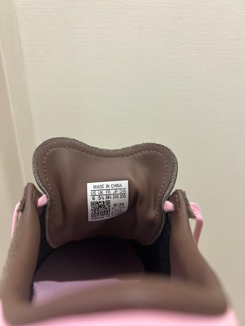 adidas ブラウン ピンク スニーカー 24cm