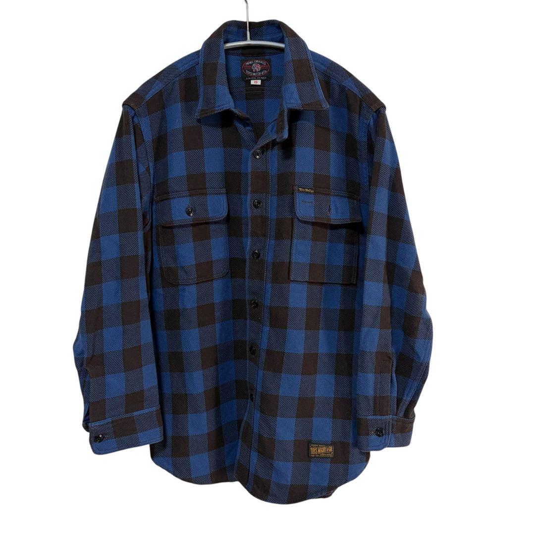 N-801 toys mccoy トイズマッコイ　ブロックチェックシャツ　ブルー