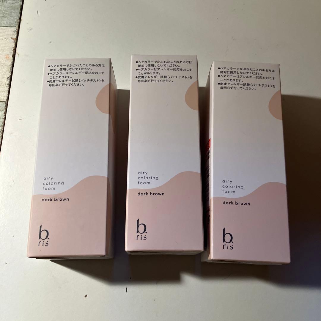 b.ris エアリーカラーリングフォーム ダークブラウン 80g×3個