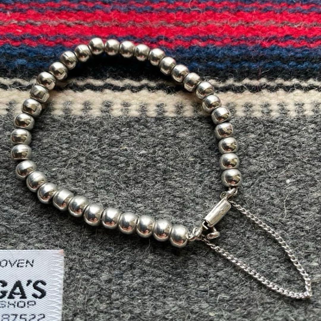 ⭐︎週末限定値下げ⭐︎ヴィンテージ メキシコ製 シルバー ボールビーズ ブレスレット