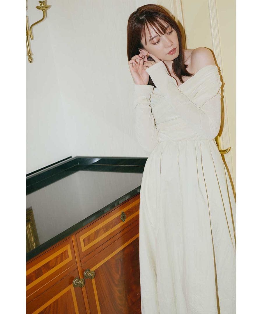 ベロアドッキングワンピース ブラウン 2 タグ付き