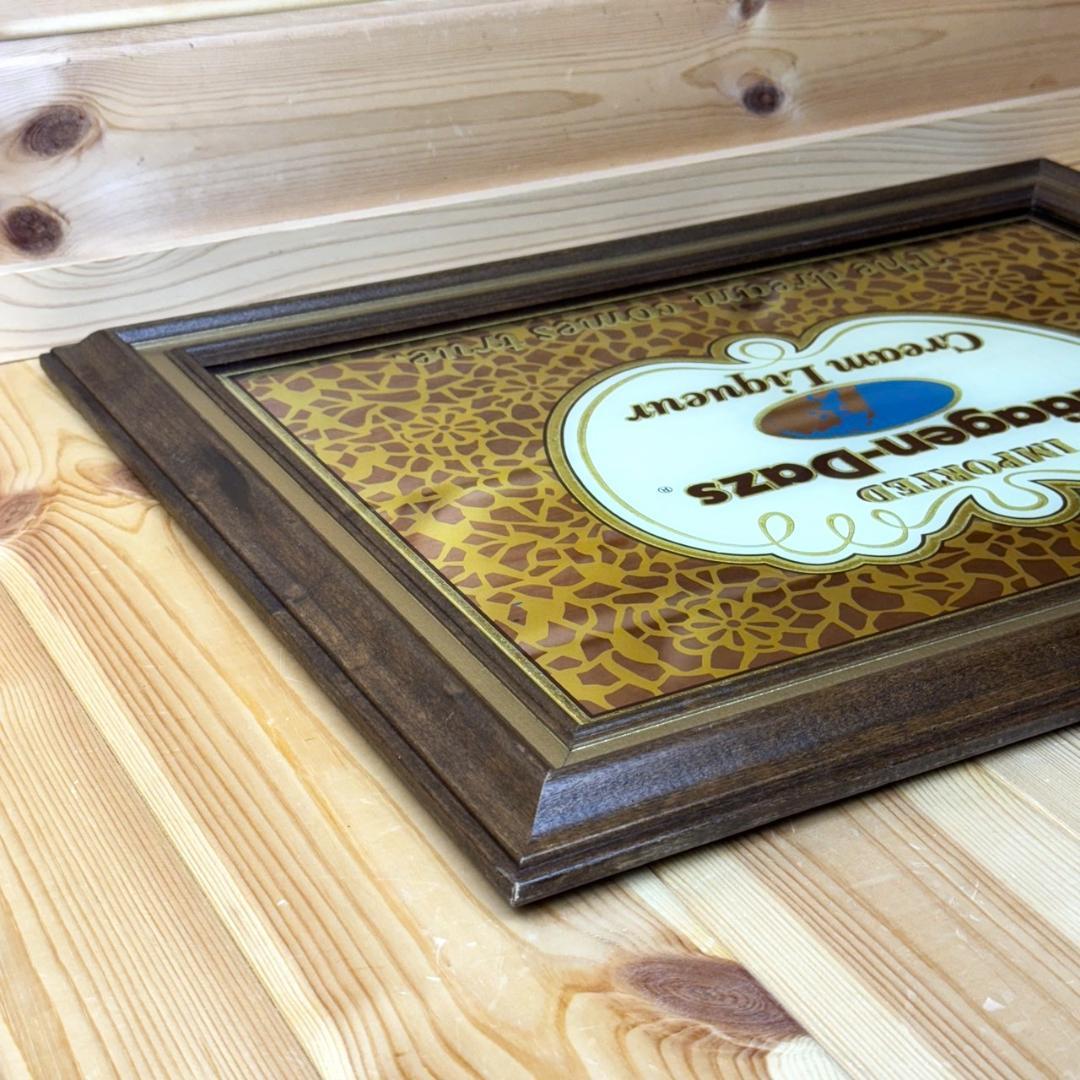 Haagen-Dazs ハーゲンダッツ パブミラー ビンテージ 鏡 販売促進品