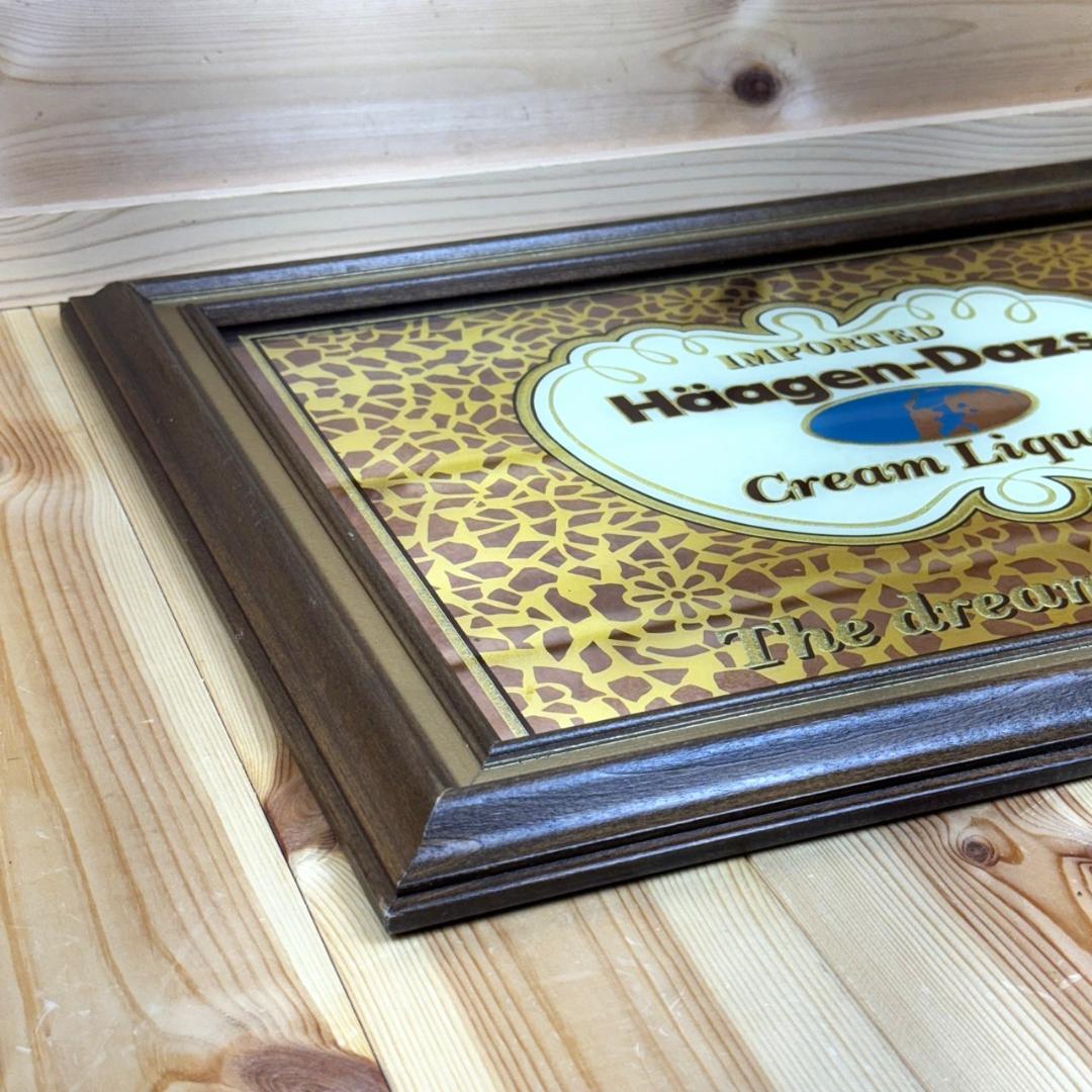 Haagen-Dazs ハーゲンダッツ パブミラー ビンテージ 鏡 販売促進品
