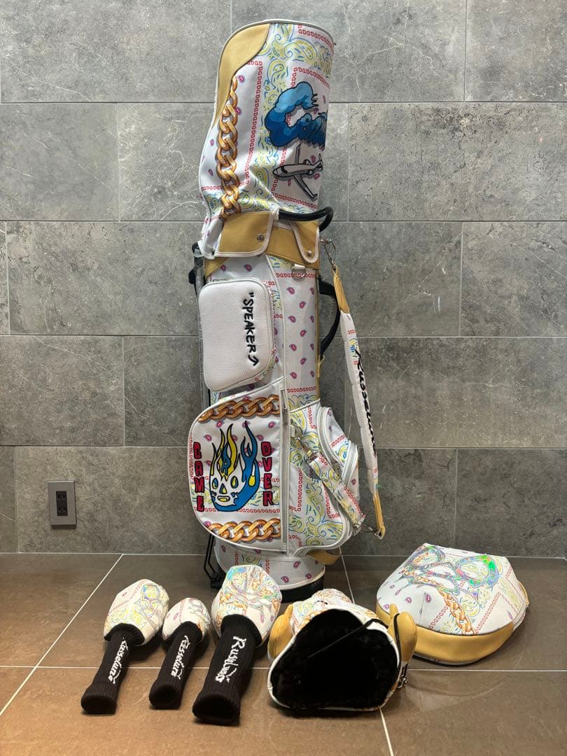 美品ラッセルノ Russeluno キャディバッグ ゴルフバッグ アクセサリー