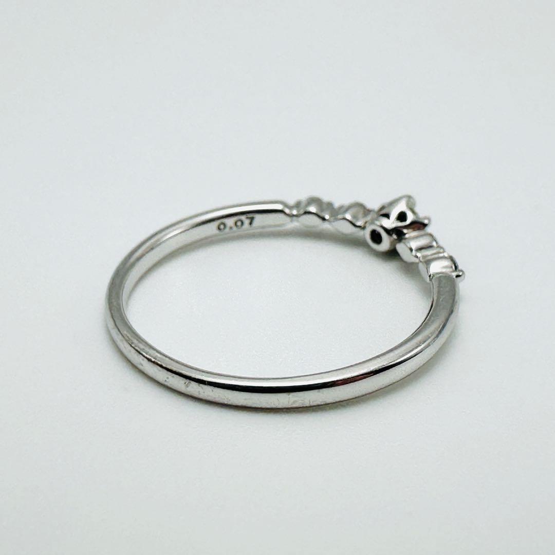 STAR JEWELRY K18 ダイヤモンド　リング　9号　0.07ct WG
