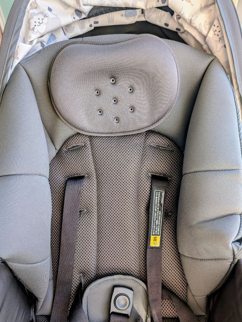 【美品】アップリカ カルーンエアー メッシュ AB グレー(GR)　おまけつき