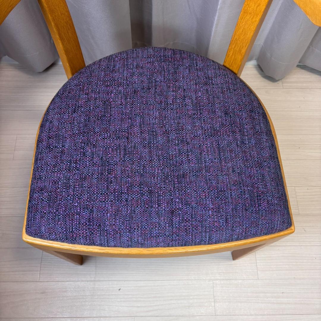 【美品】　カンディハウス ツイスト2 ダイニングチェア 紫