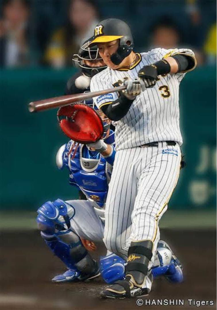 阪神タイガース　大山悠輔 2024バット NPBマーク 支給品 新品 くり抜き