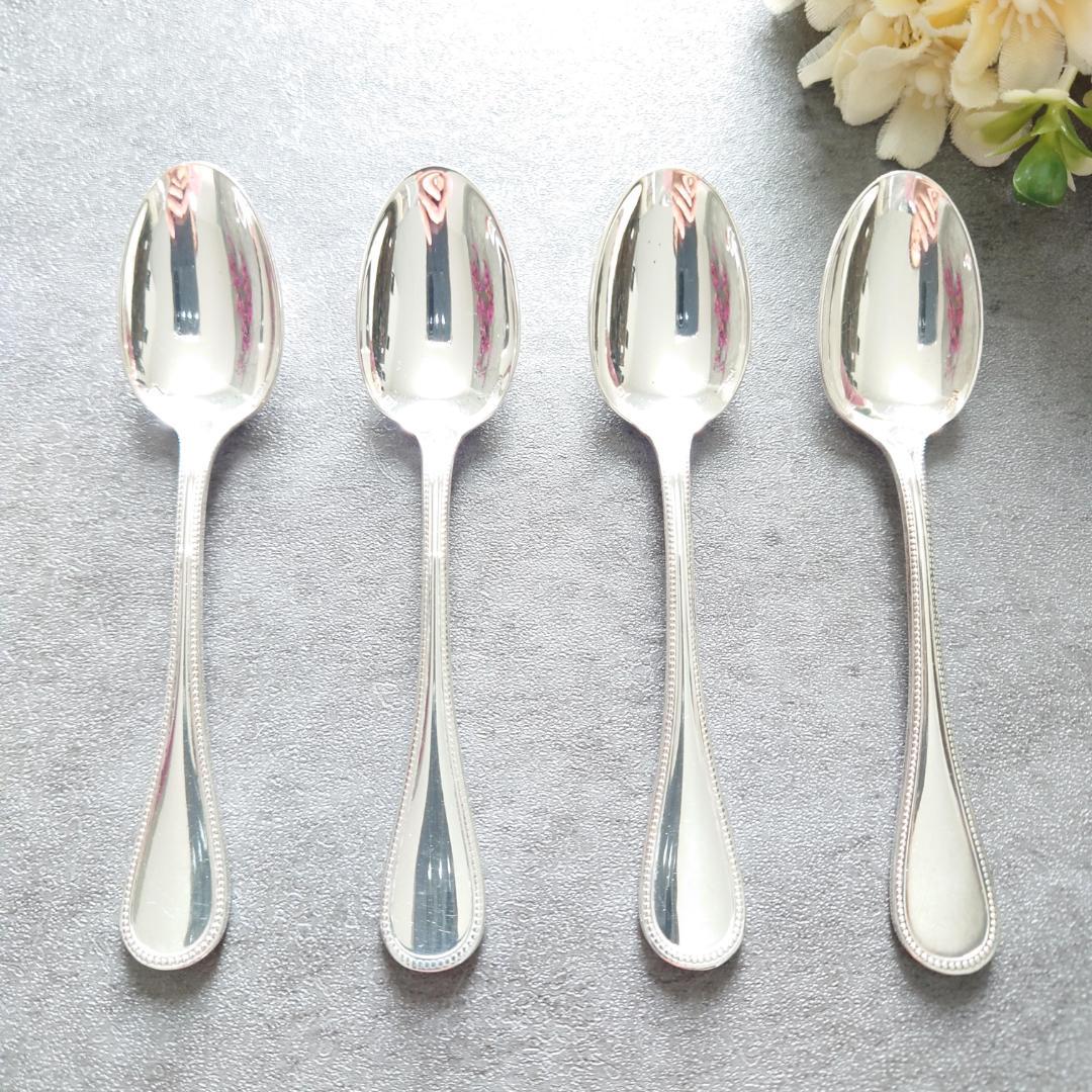 美品 クリストフル パール デミタススプーン 4点