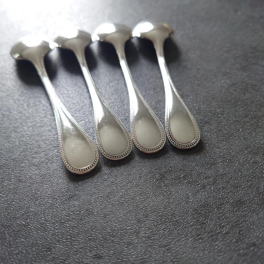 美品 クリストフル パール デミタススプーン 4点