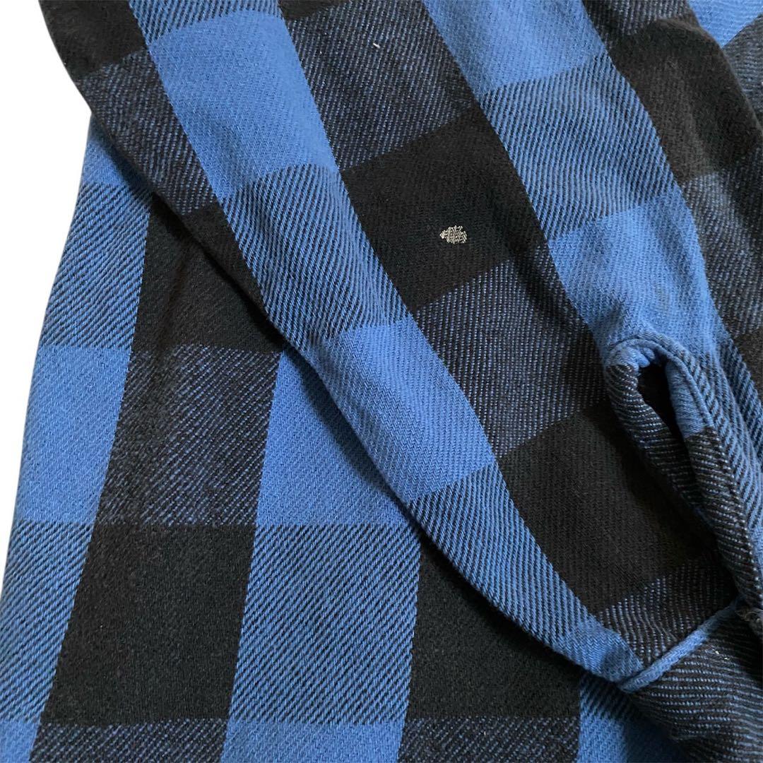 122　FIVE BROTHER 90's ヘビーネル　青　黒　L