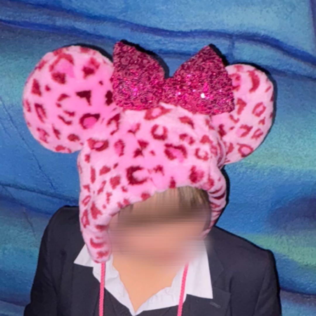 ミニー ファンキャップ ヒョウ柄 レオパード ピンク