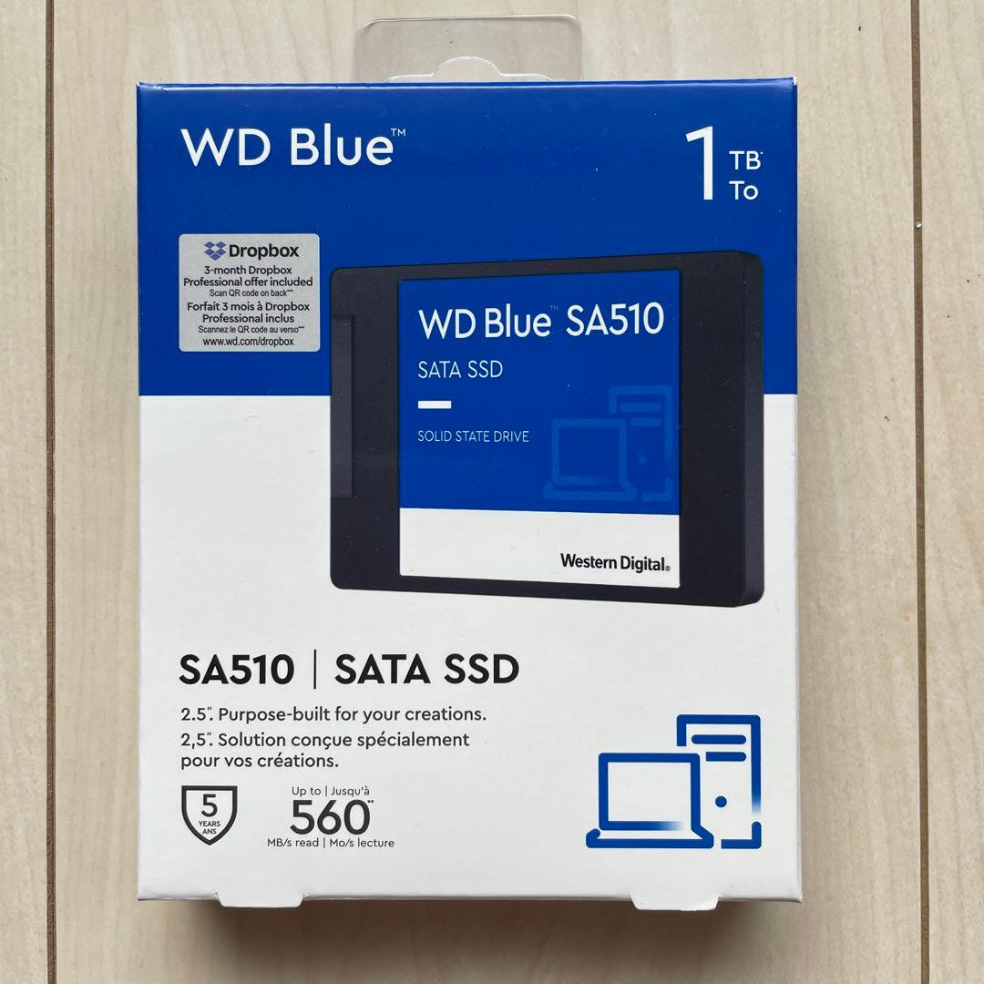 WD Blue SA510 1TB SATA SSD 2.5インチ