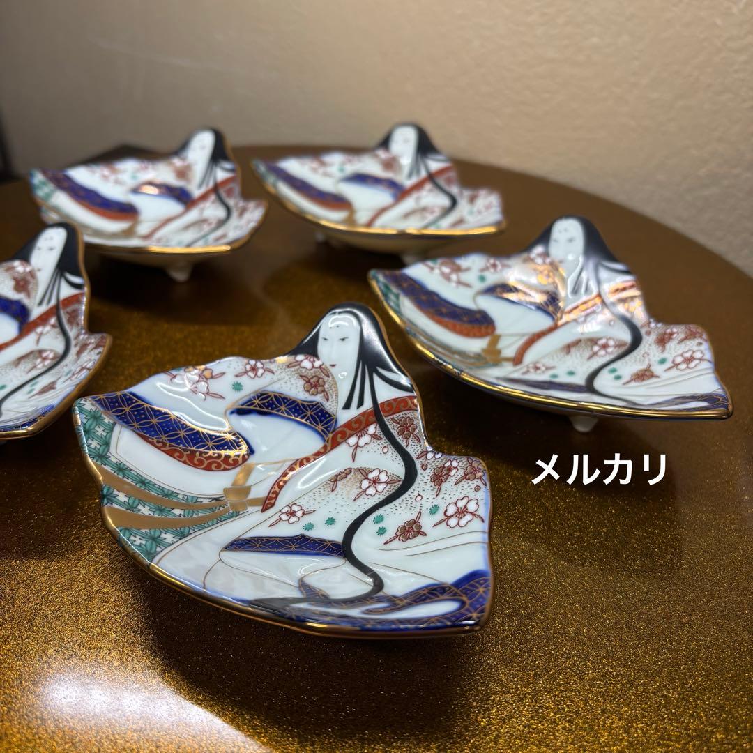 賞美堂　其泉　姫皿　『お姫さま』　絵皿　小皿　5枚　1セット　ひなまつり