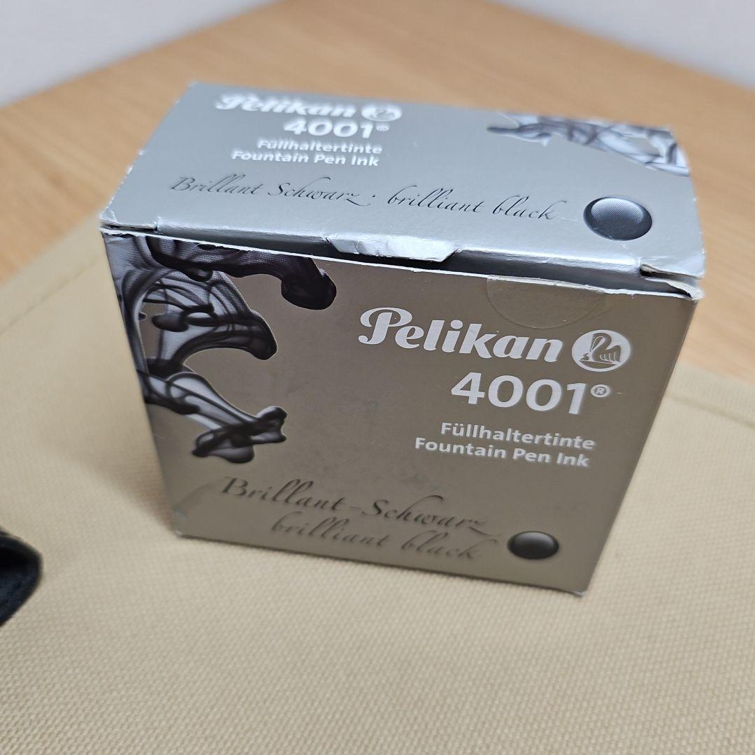 PELIKAN ペリカン F刻印 ペン・万年筆 樹脂系素材 ブラック ケース付き