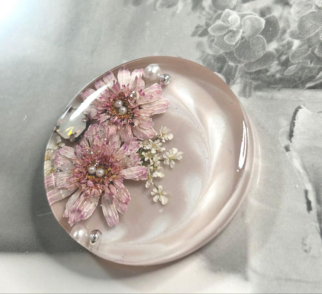 レジンヘアゴム・ポニーフック・ブローチ・ネックレス・ホルダーNo.933