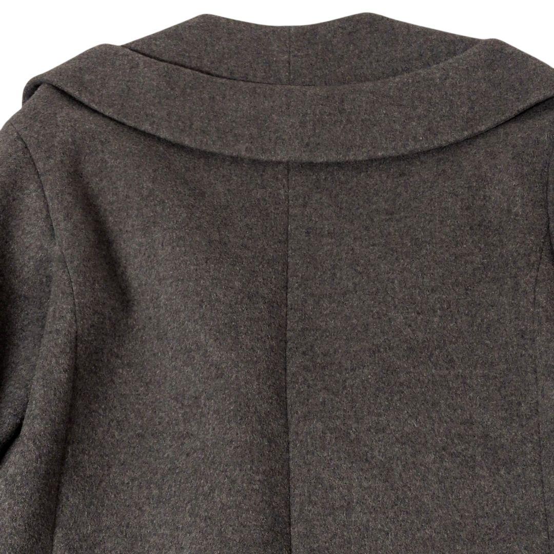 ルシェルブルー　ウールビーバーロングコート　チェスター　ダブルカラー　大きめ