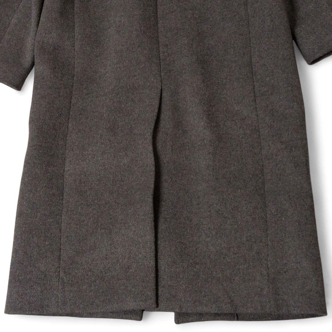 ルシェルブルー　ウールビーバーロングコート　チェスター　ダブルカラー　大きめ