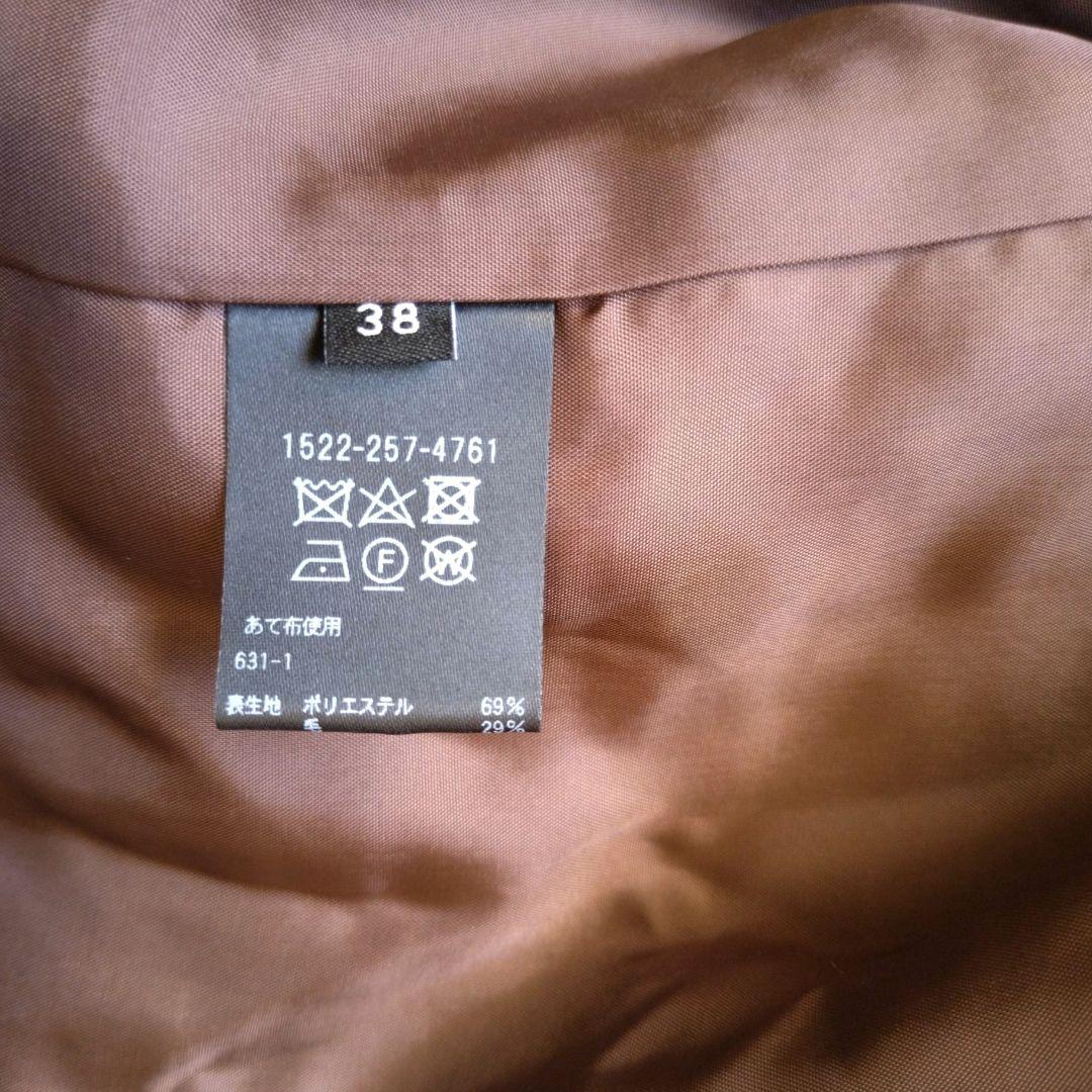 美品✨　ユナイテッドアローズ　スーツ　セットアップ　カラーレス　ココアブラウン