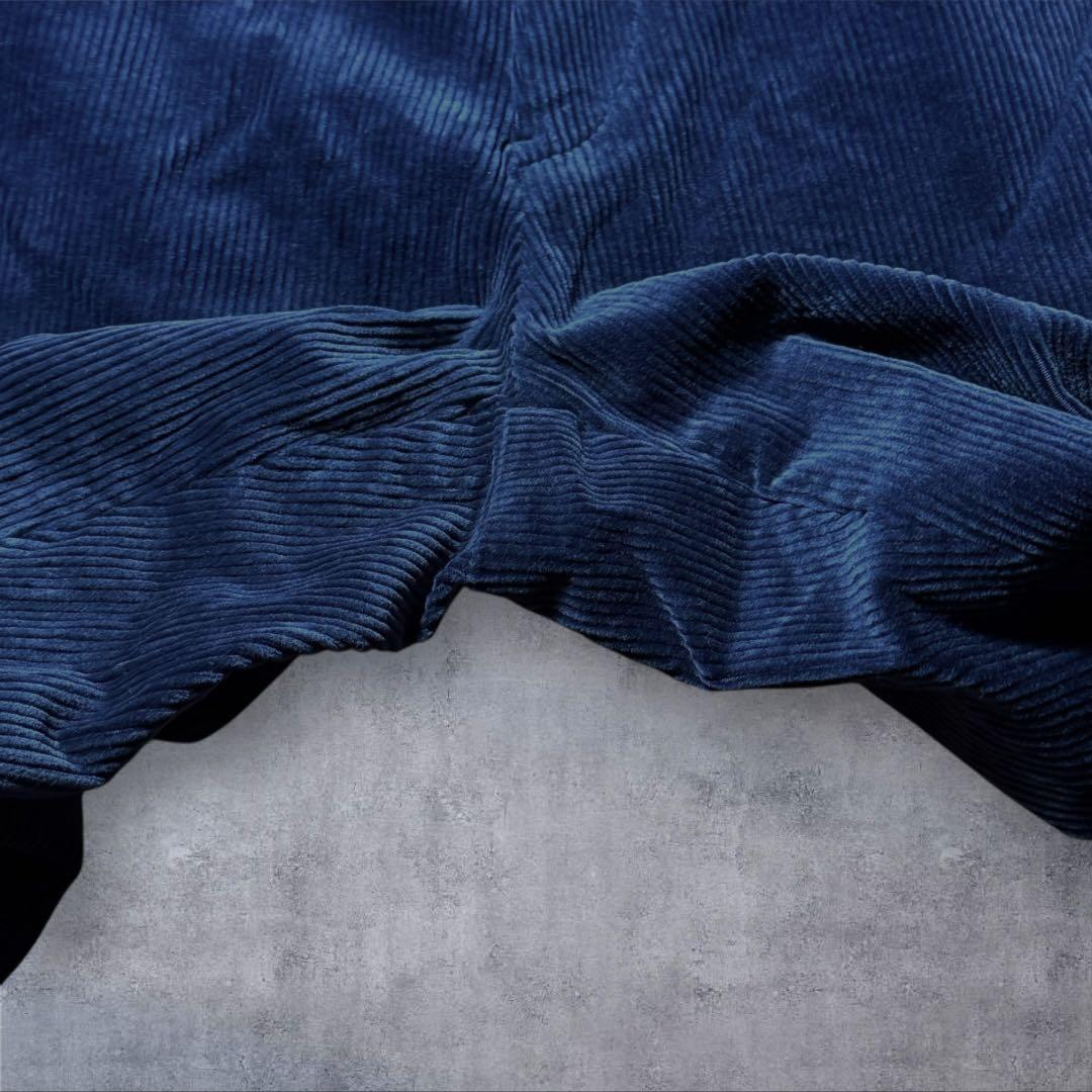 2111 美品ポロラルフローレンコーデュロイパンツ太畝クラシックフィット古着濃紺