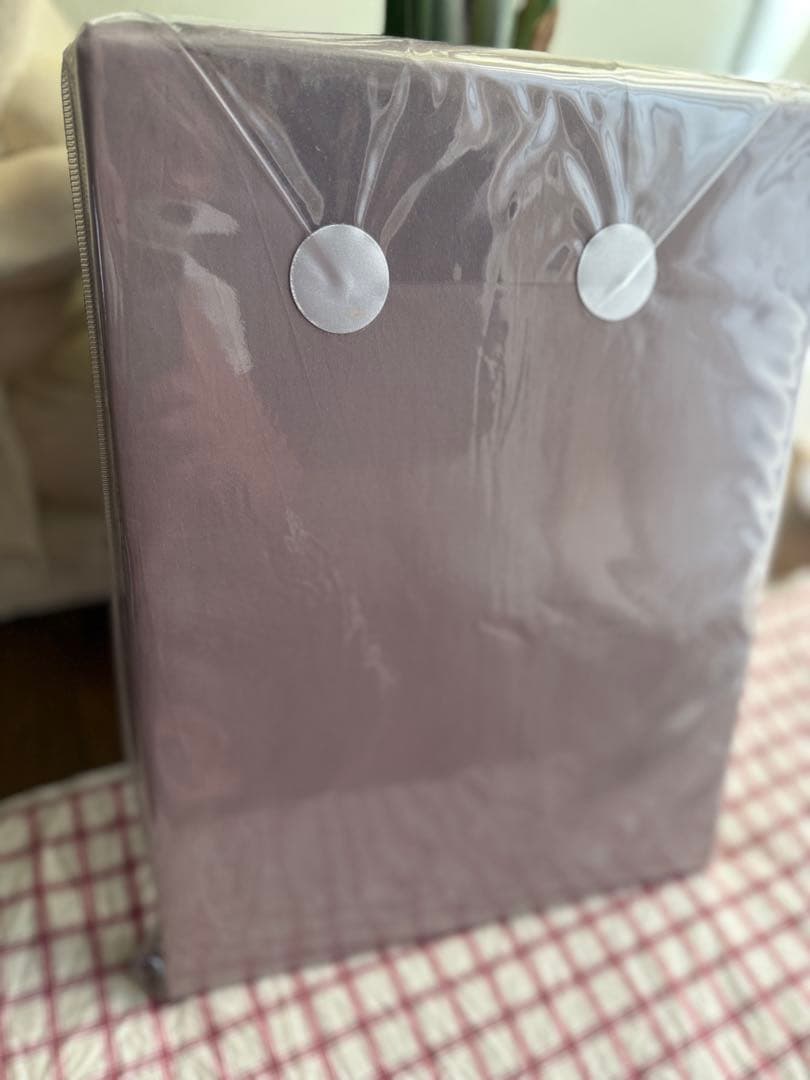 大塚家具 掛け布団カバー、日本製、紫色、綿、高級、シルク,