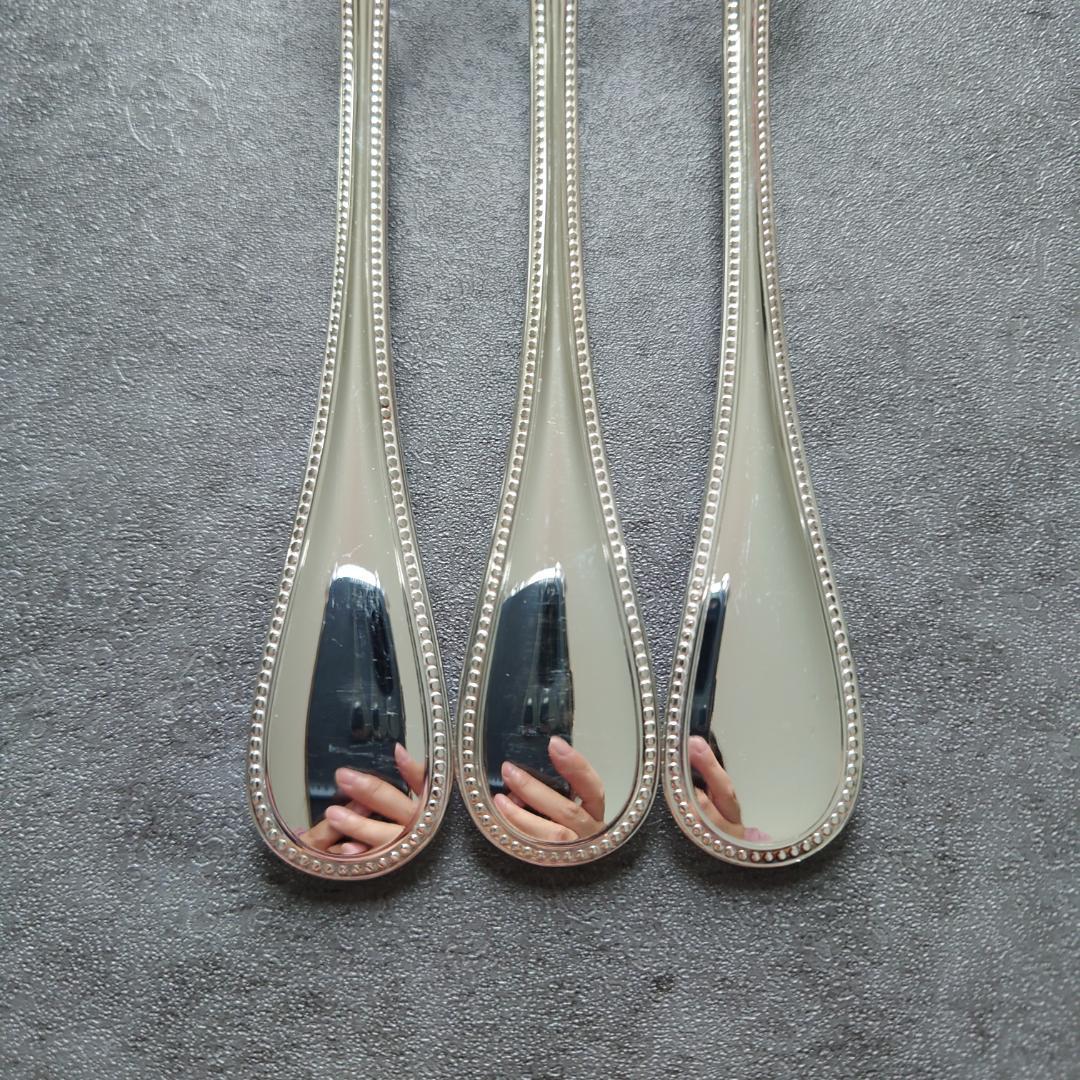 希少 美品 クリストフル パール デザートフォーク 3点