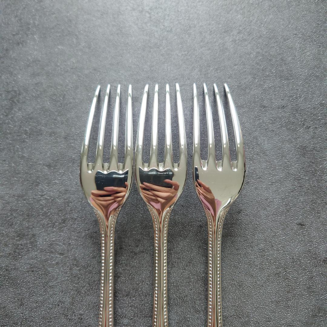 希少 美品 クリストフル パール デザートフォーク 3点