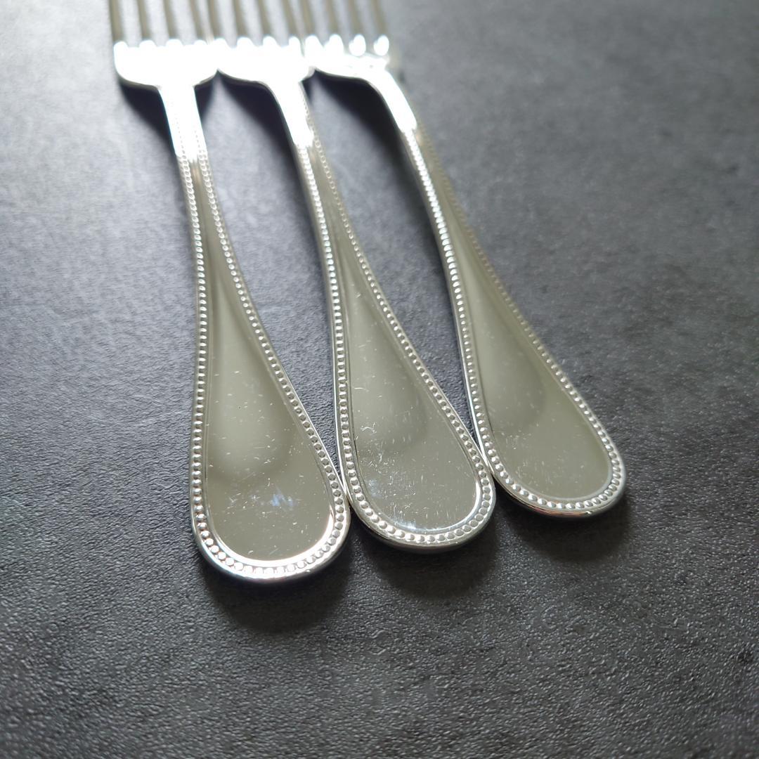 希少 美品 クリストフル パール デザートフォーク 3点