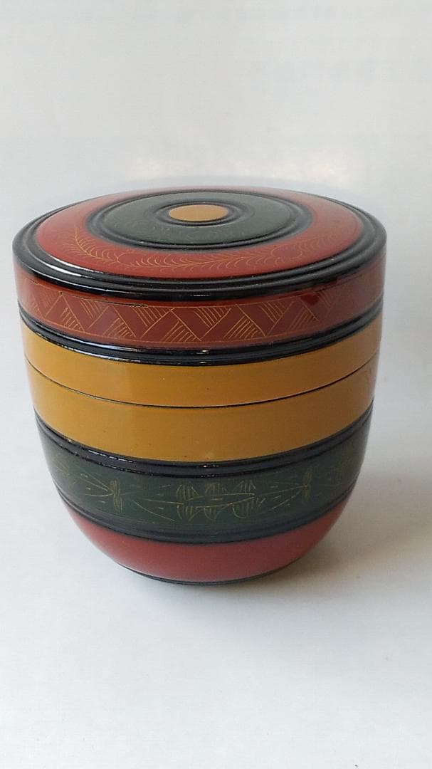 山中塗 中村宗悦 作 唐物写独楽 中棗 蒔絵 共箱 漆器 漆芸 抹茶 茶道具