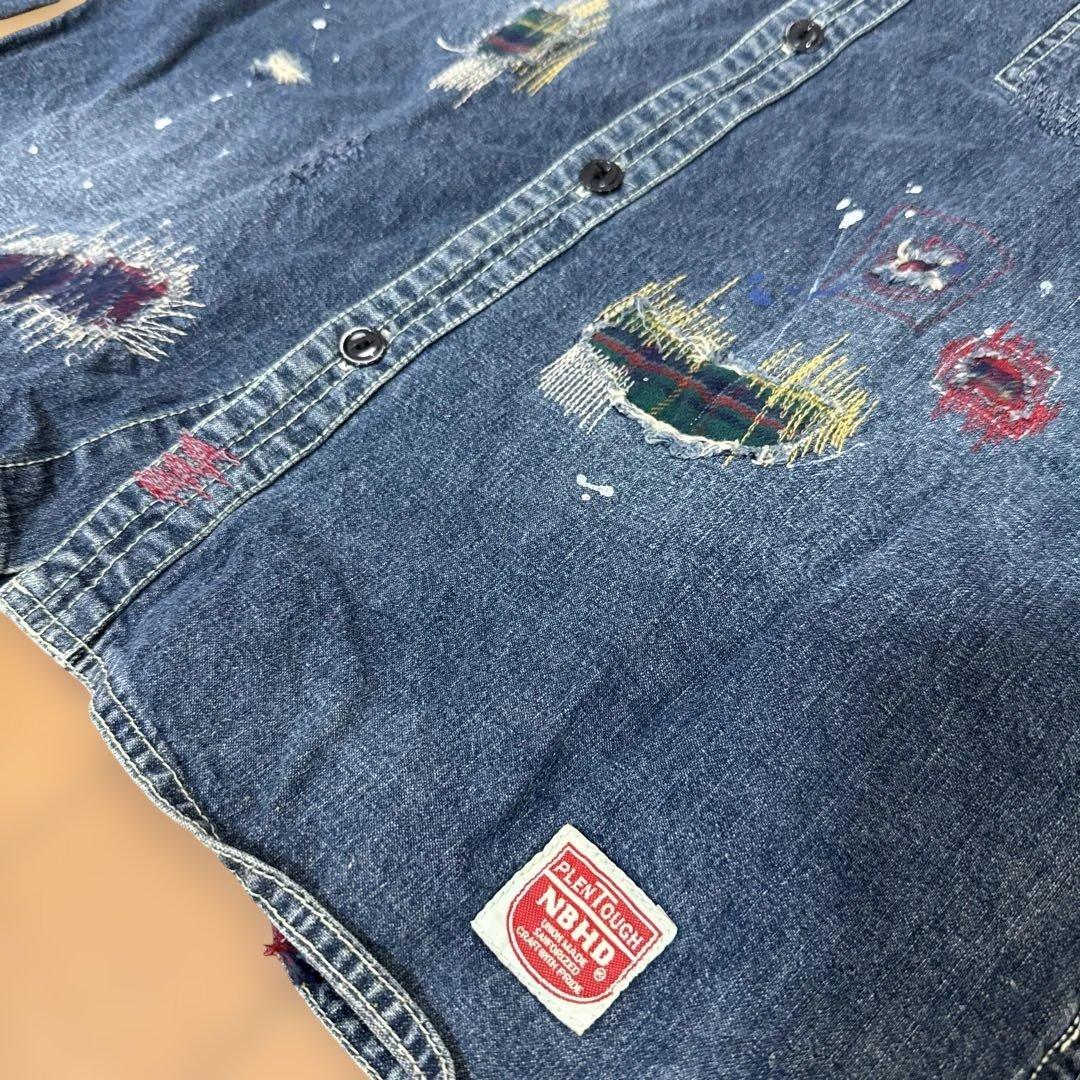 NEIGHBORHOOD/ヴィンテージ加工/デニムシャツ/