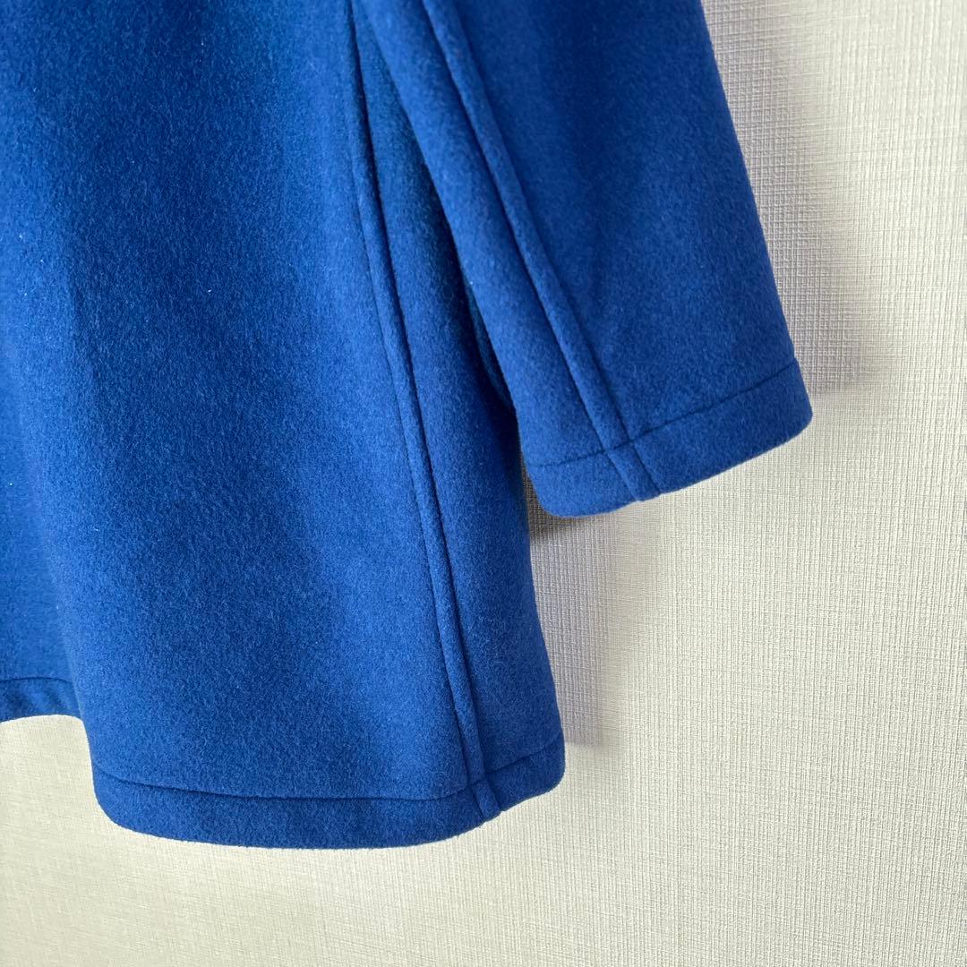 LONDON TRADITION ウール メルトン ダッフルコート ブルー 青