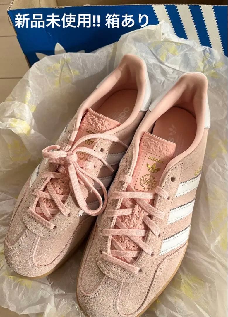 adidas Gazelle indoor sandypink ピンク　25cm