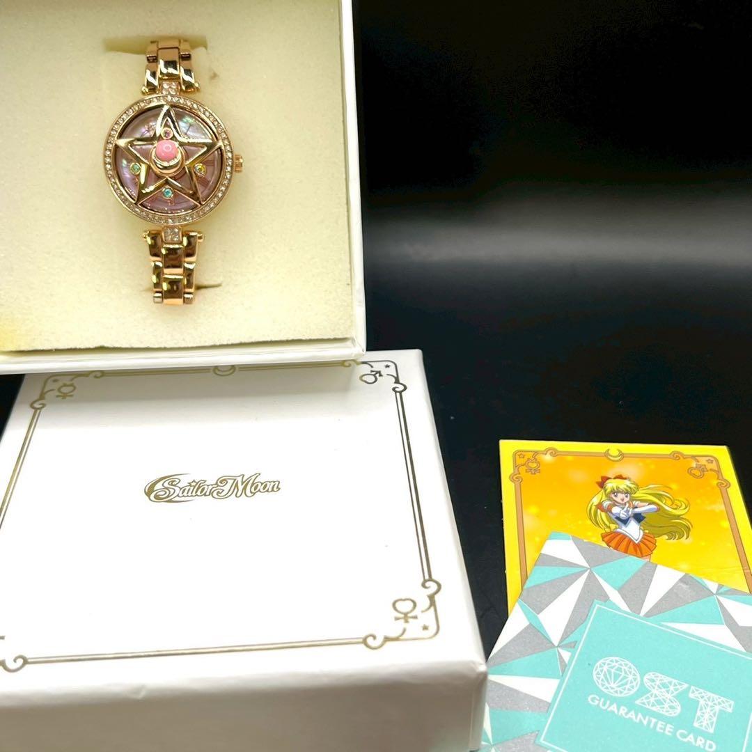 未使用品 ost 腕時計 セーラームーンコラボ ビジュー ゴールド 稼動品