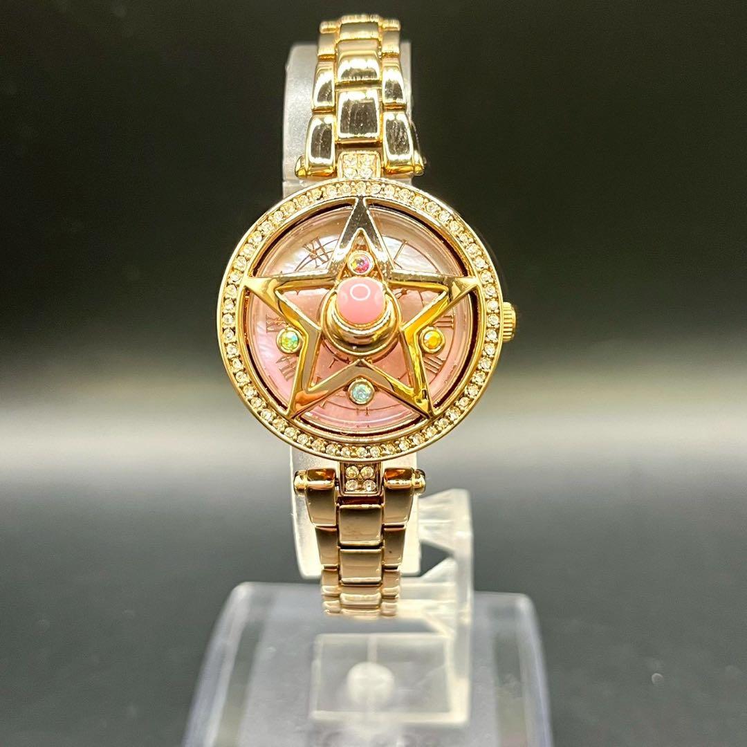 未使用品 ost 腕時計 セーラームーンコラボ ビジュー ゴールド 稼動品