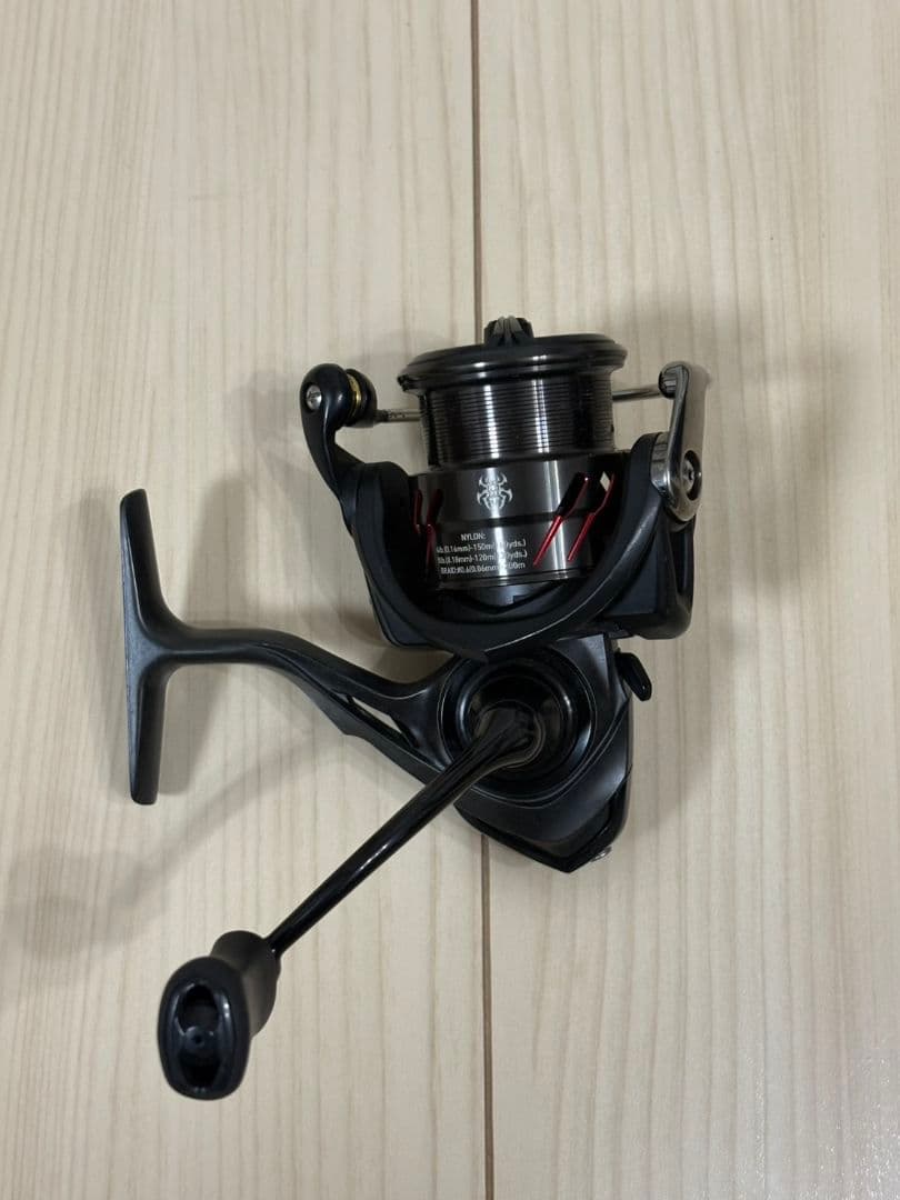スピニングリール ブラック メタルスプール