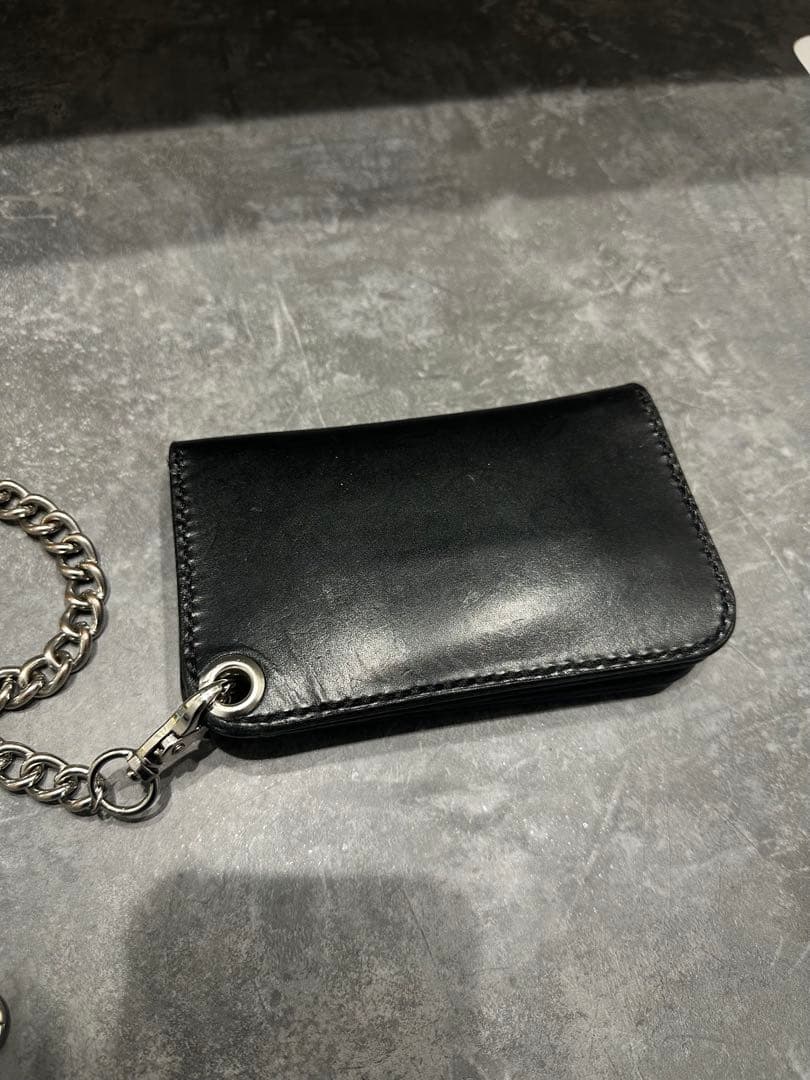 バイカーウォレット ウォレットチェーン レザーウォレット 古着