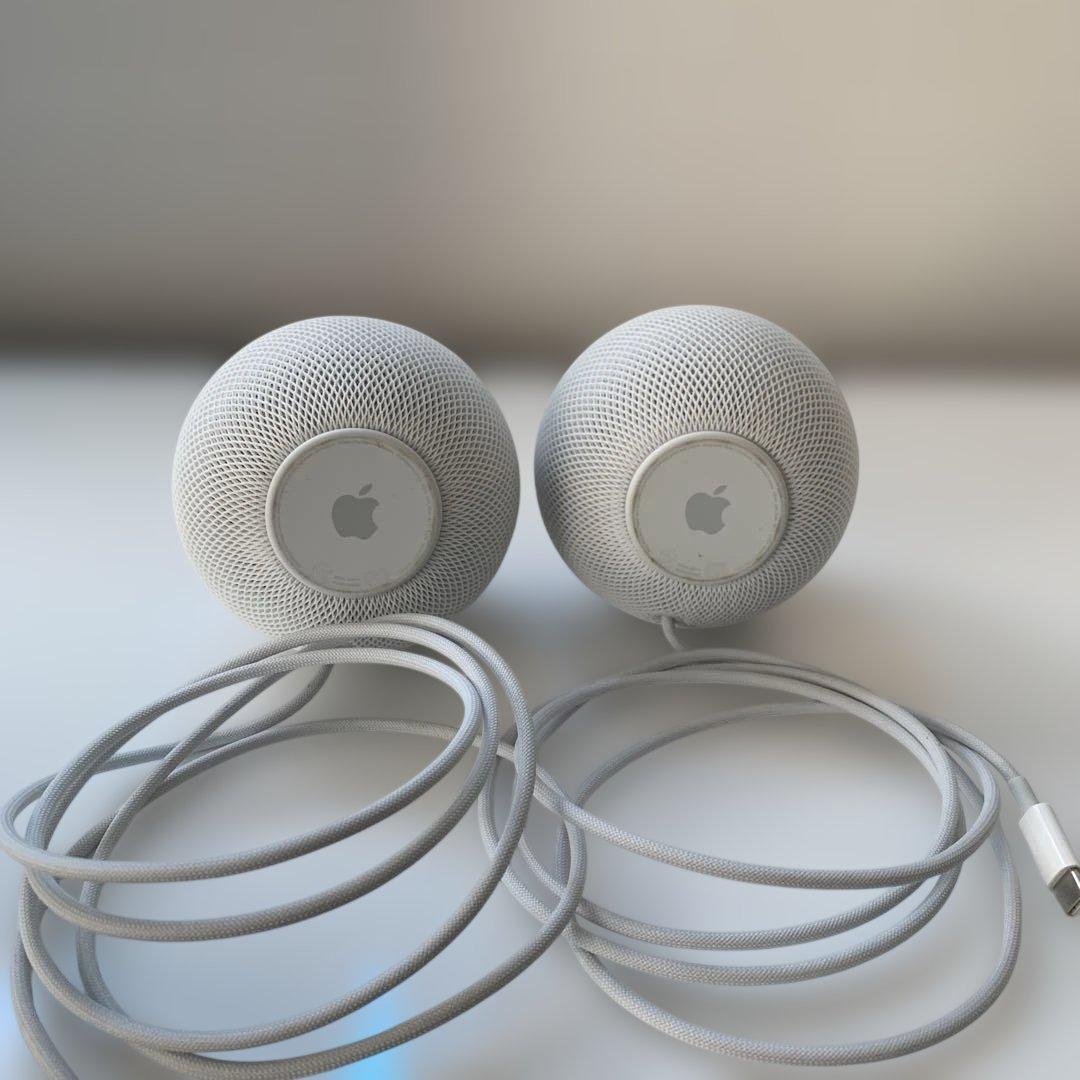 ジャンク品　Apple Pod mini ホワイト 2個セット