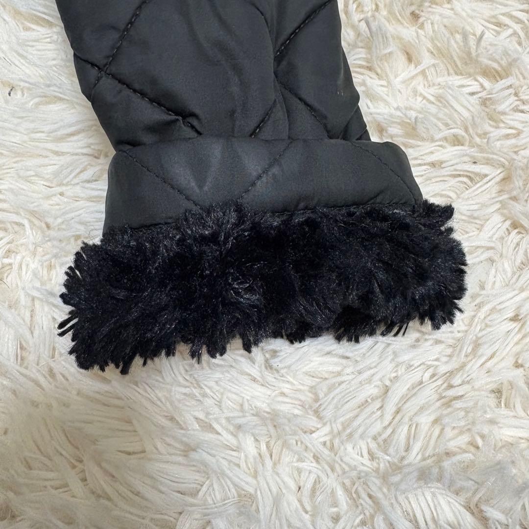 【美品】◆マッキントッシュ◆英国製 キルティングコート 裏地ボア 黒36