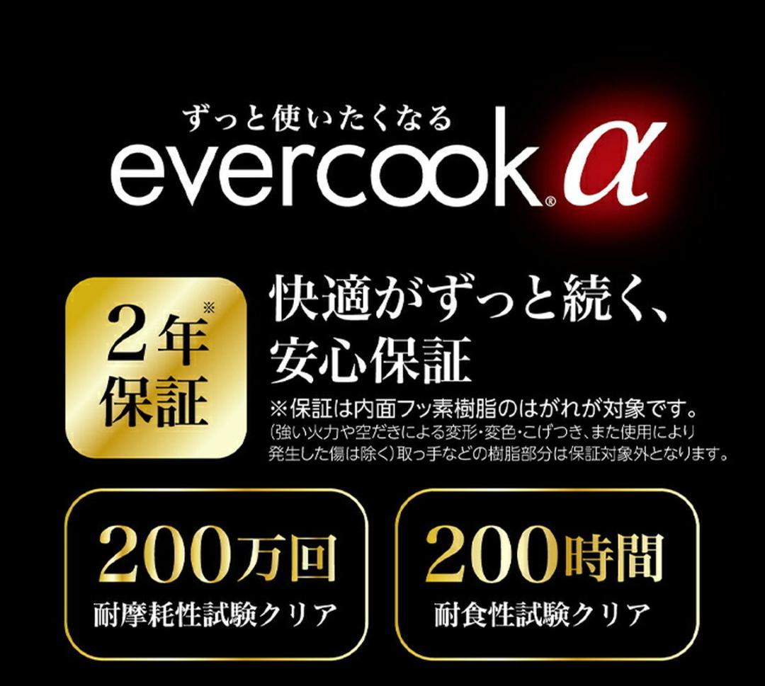 【人気★レア★残少】上位モデル　evercook α・４点　専用袋付限定セット