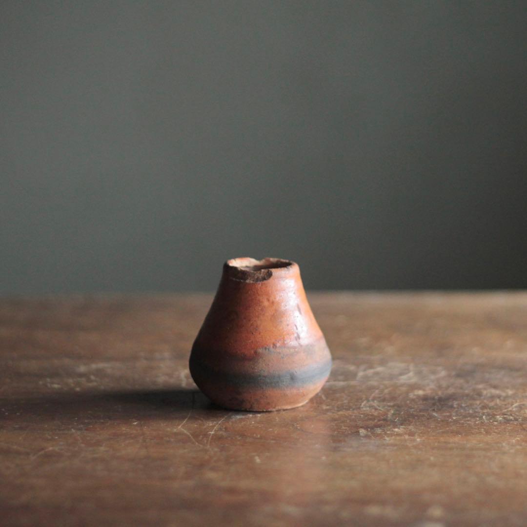 赤あがり 塩笥形 盃 ぐい呑み 小壺 古美術 古道具 アンティーク