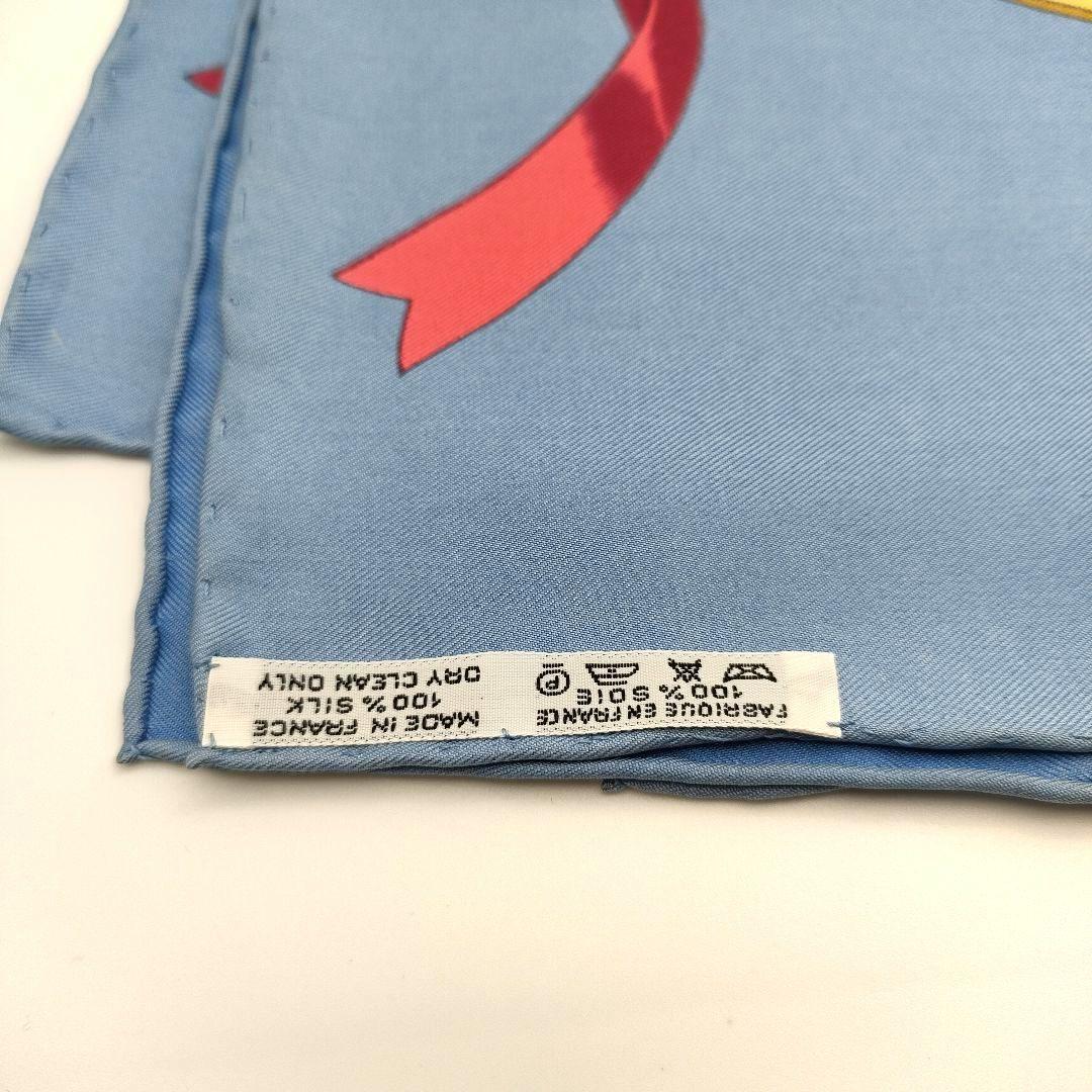 HERMES エルメス カレ90 Neige d'Antan 去年の冬 ブルー